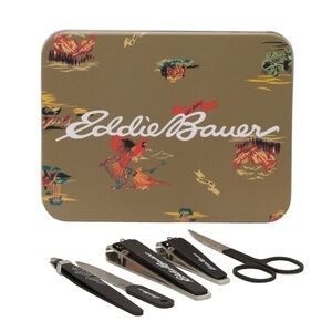 NIB Eddie Bauer Nail Care Set with Tin Case - 6PCS